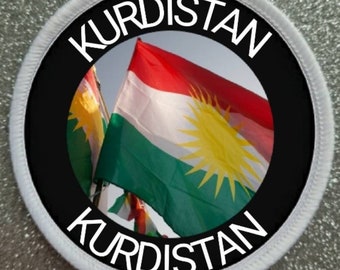 3 Inch Kurdistan Patch Badge - Made in the UK