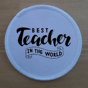 Worlds Best Teacher Patch Anstecker