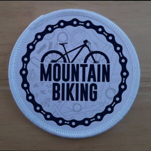 MTB Bike Cycling Cyclist Biker 3 inch sublimation patch badge