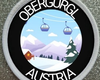 Obergurgl Austria Ski Resort 3 Inch patch badge