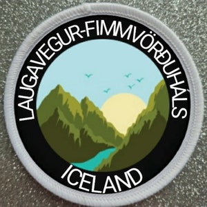 3 Inch Laugavegur Fimmvorduhals Iceland  Sublimation Patch badge