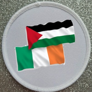 3 inch Ireland Irish Palestine Palestinian Flag Patch Badge