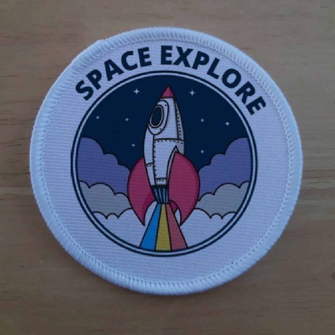 Space Explore Sublimation Patch Badge - Etsy