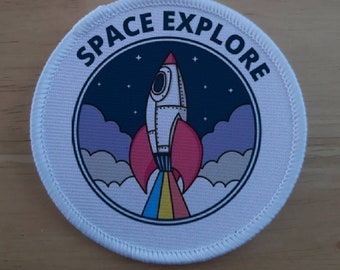 Space Explore sublimation patch badge