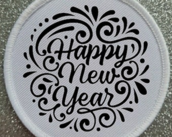 Happy New Year 3 Inch patch badge