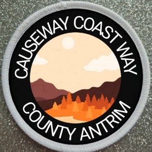 3 Inch Causeway Coast Way County Antrim patch badge