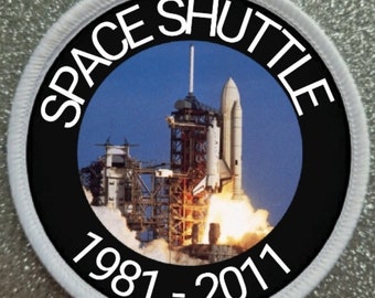 3 Inch Space Shuttle 1981 - 2011 Sublimation printed patch badge