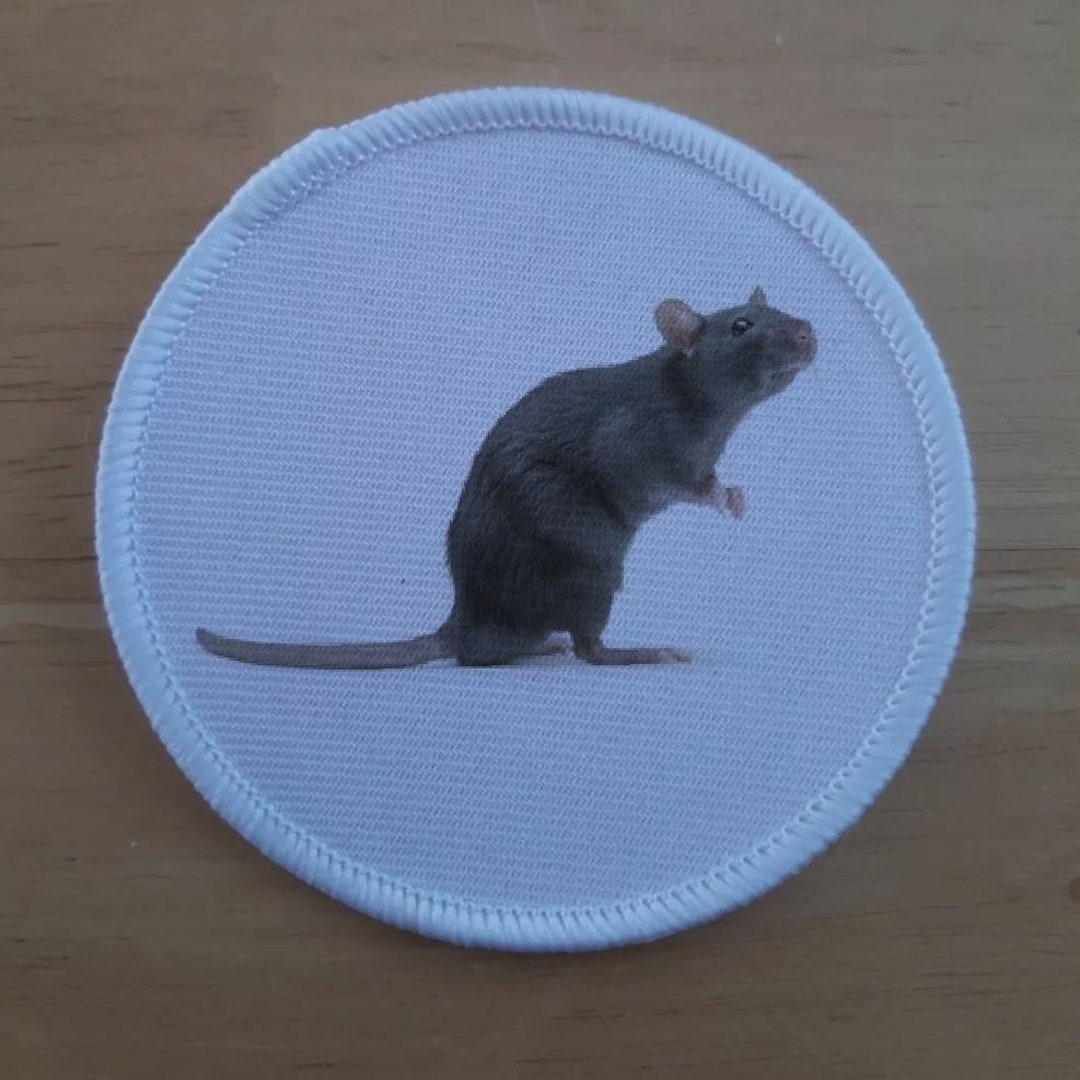 Rat Ribbon Rat Patch Badge - Etsy