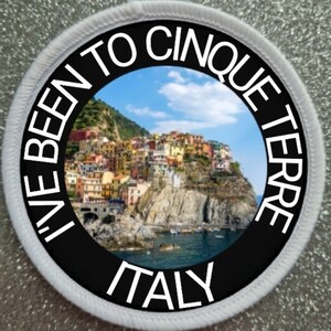 Badge patch Cinque Terre Italie 3 pouces