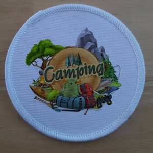 Camping patch badge