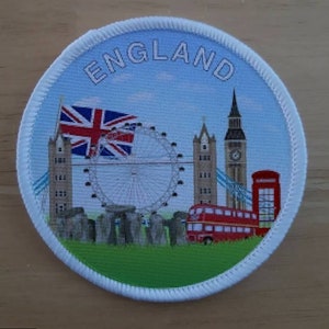 England 3&quot; inch sublimation patch