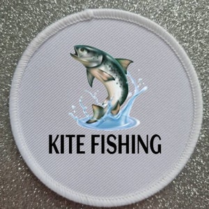 Kite Fishing 3 Inch patch badge
