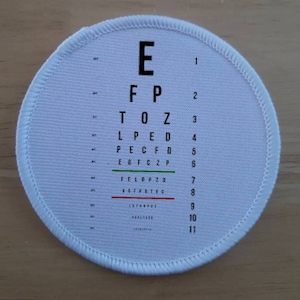Parche de sublimación de 3 pulgadas de prueba ocular