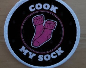 Emblema de patch Cook My Sock