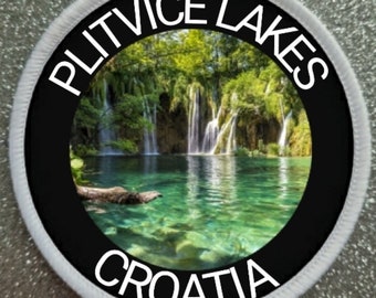 Plitvice Lakes Croatia 3 Inch patch badge