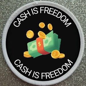 3 Inch Anti Cashless patch badge
