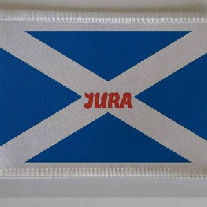 Parche de sublimación de 3 pulgadas de la Isla de Jura Escocia