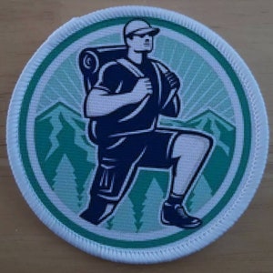 Hiking patch badge