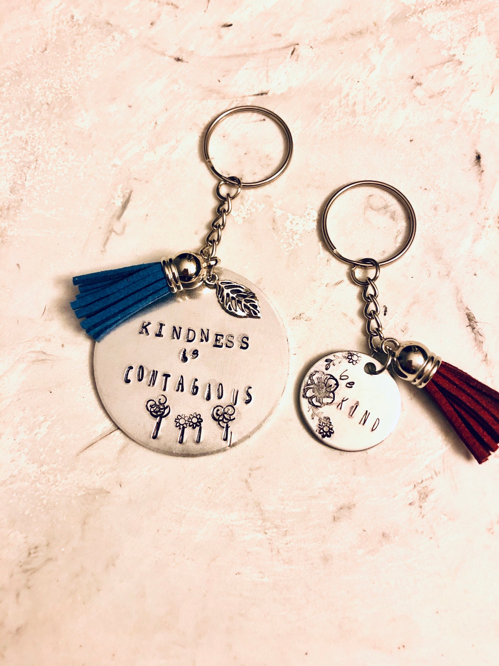 Kindness Keychain Collection Be Kind Keychain Handmade Etsy