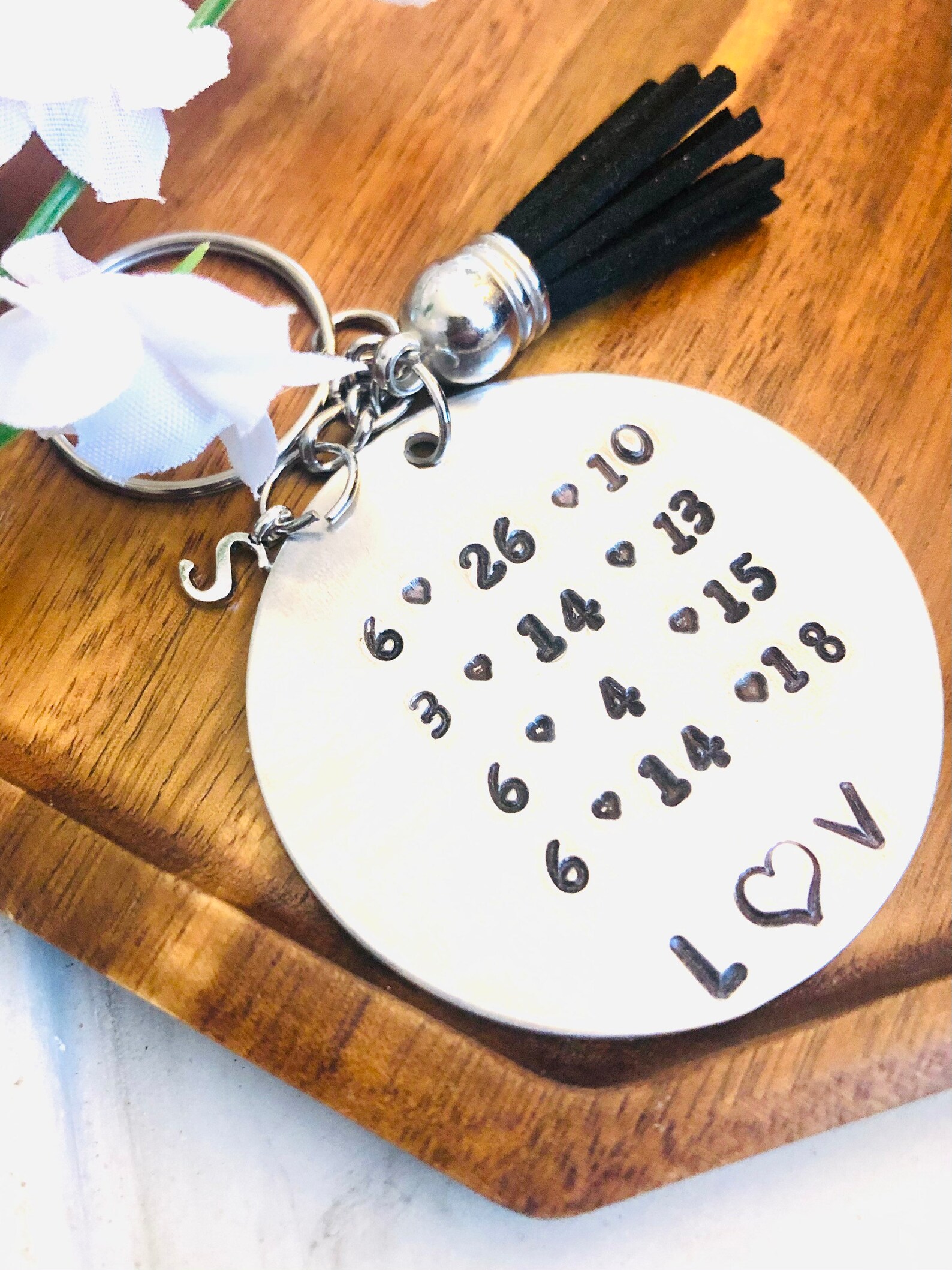 4 Dates Keychain Anniversary Keychain Dating Engaged Etsy