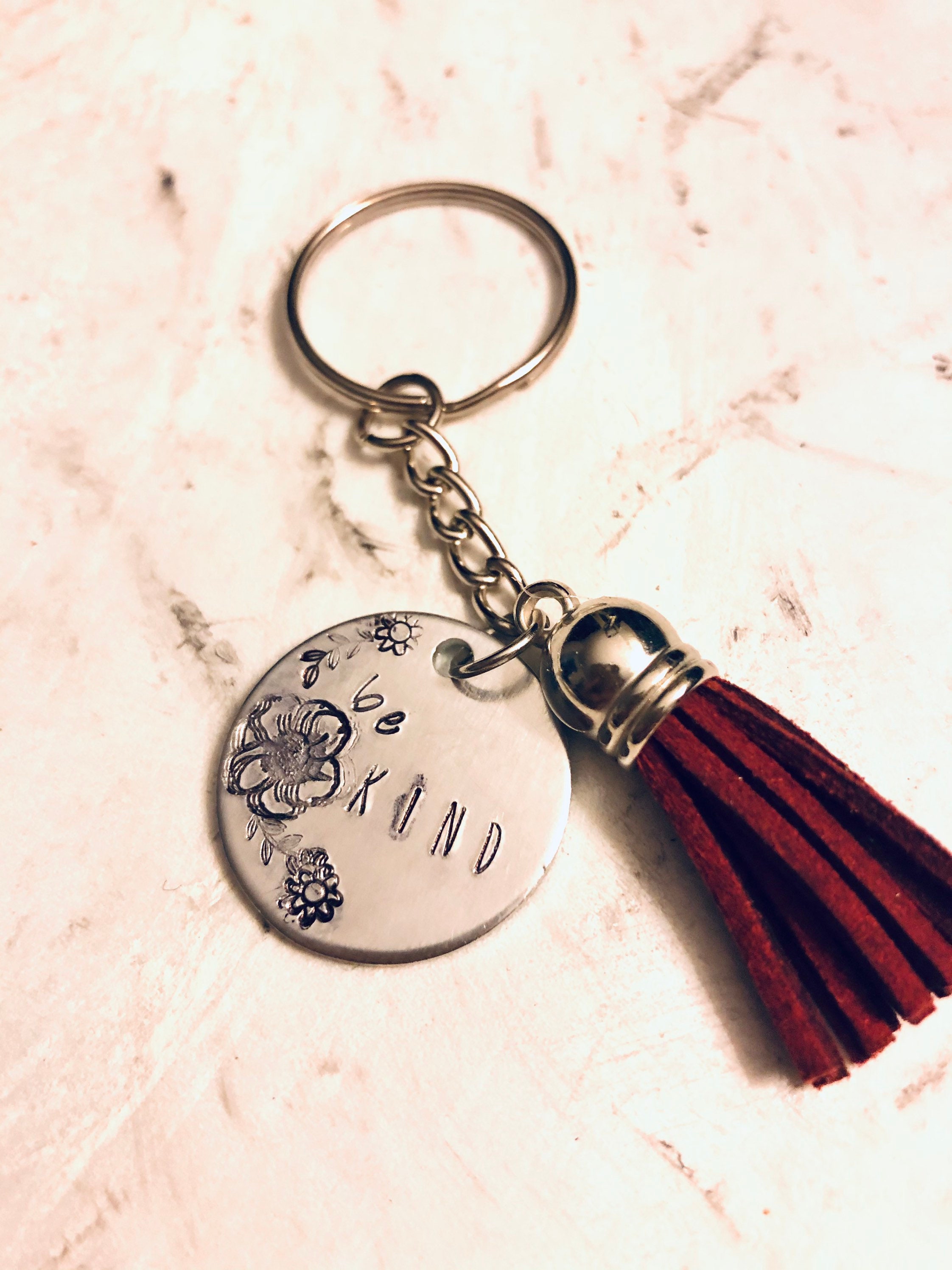 Kindness Keychain Collection Be Kind Keychain Handmade Etsy