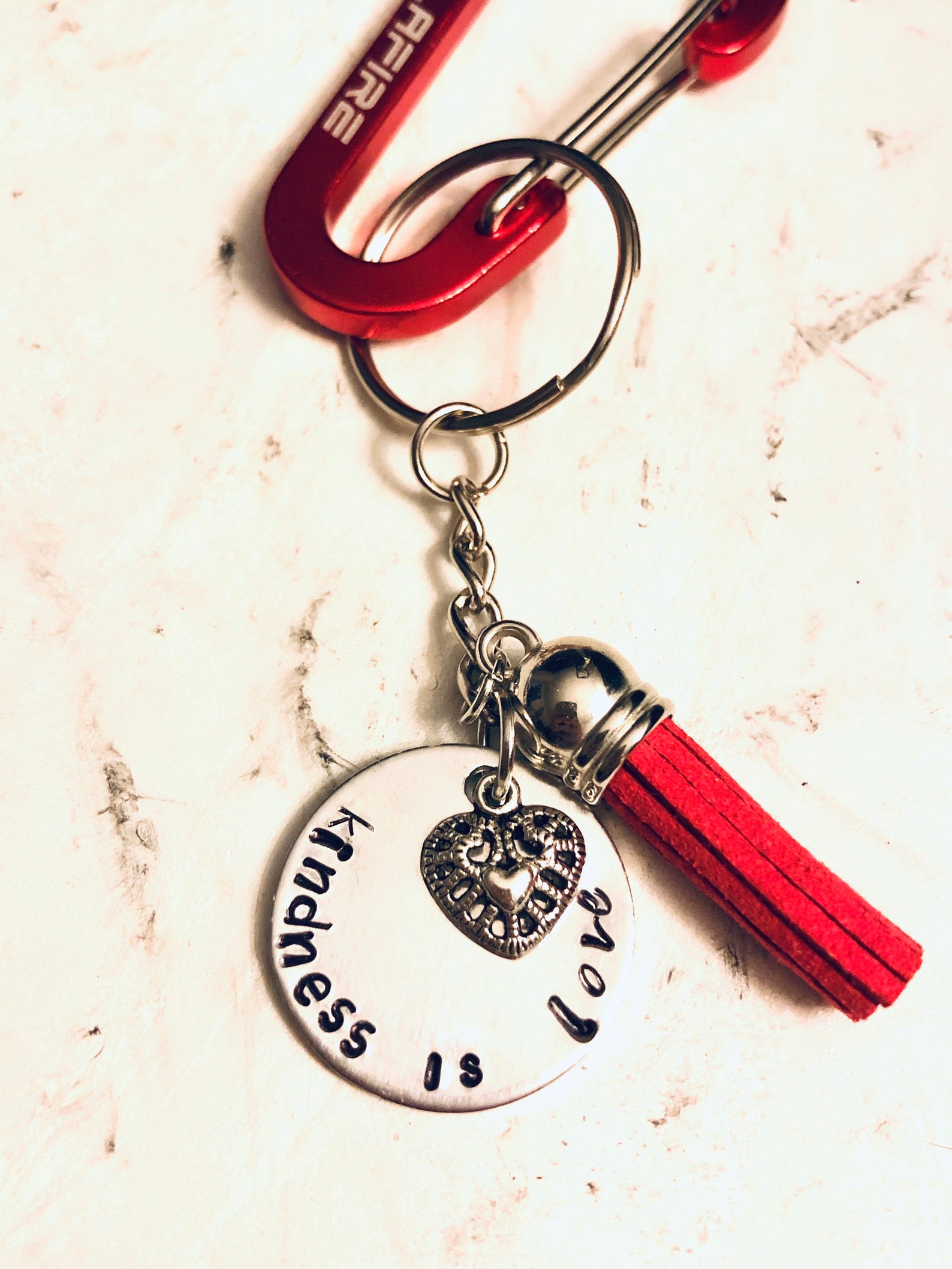 Kindness Keychain Collection Be Kind Keychain Handmade Etsy