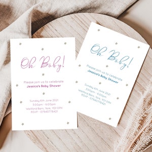 Baby Shower Invitation | Personalised | Printed | Baby Shower