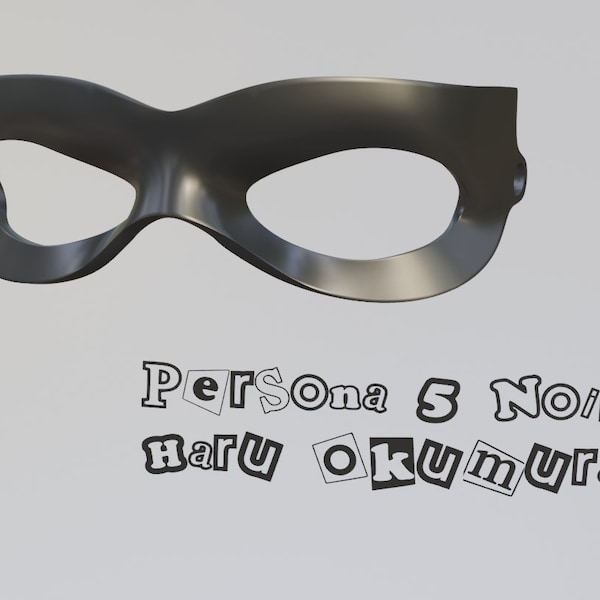 Persona 5 Mask Noir (STL file)