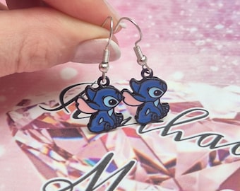 Orecchini pendenti ispirati al personaggio Stitch della Disney