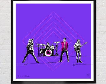 The Killers Band Poster Wall Art Print (Unframed)