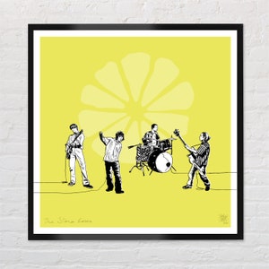 Póster de la banda The Stone Roses, impresión artística para pared (sin marco)