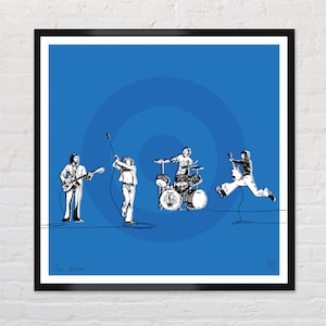The Who Band Poster Wall Art Print (Unframed)