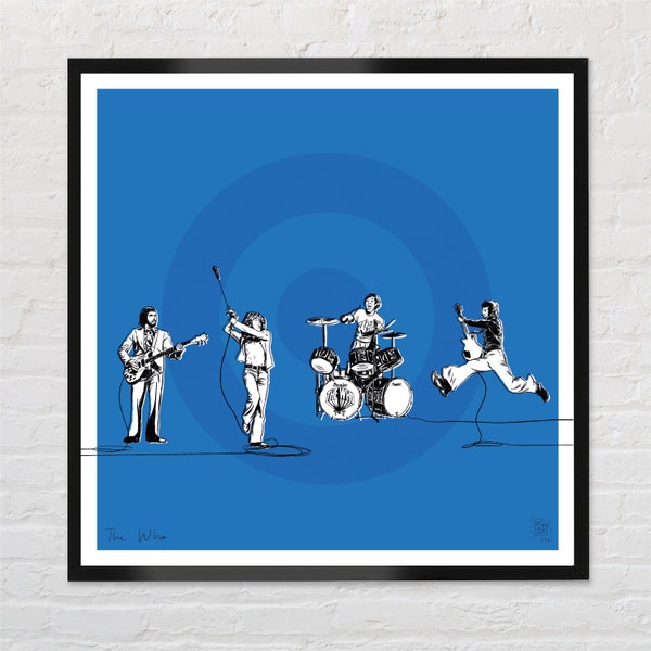 The Who Band Poster Wall Art Print (Unframed)