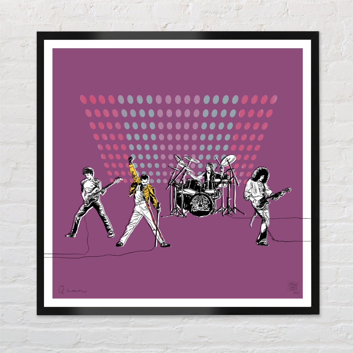 Queen Band Poster Wall Art Print unframed Etsy UK