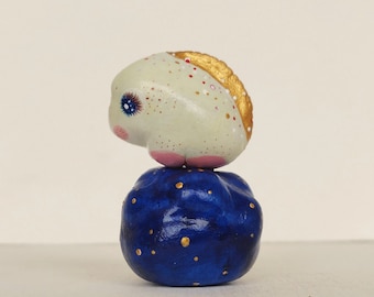 Handmade Polymer Clay Fantasy Creature Figurine, Collectible Miniature