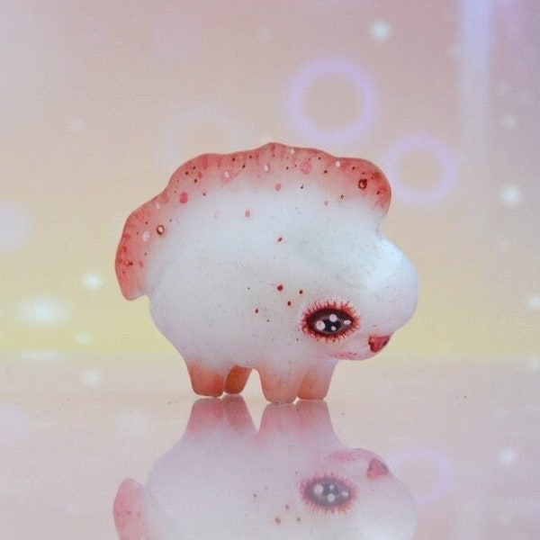 Fantasy Creature Desk Figurine,  Fairy Tale Polymer Clay Animal, Cute Art Miniature Collection