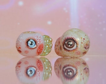 Handmade Polymer Clay Fish Figurines, Totem Charm