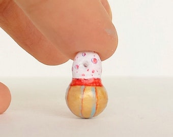 Miniature Polymer Clay Christmas Tree Ornament: Handmade Holiday Decor