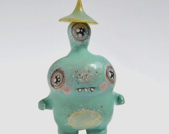 Made to Order, Fantasy Starman Polymer Clay Figurine, Collectible Alien Art