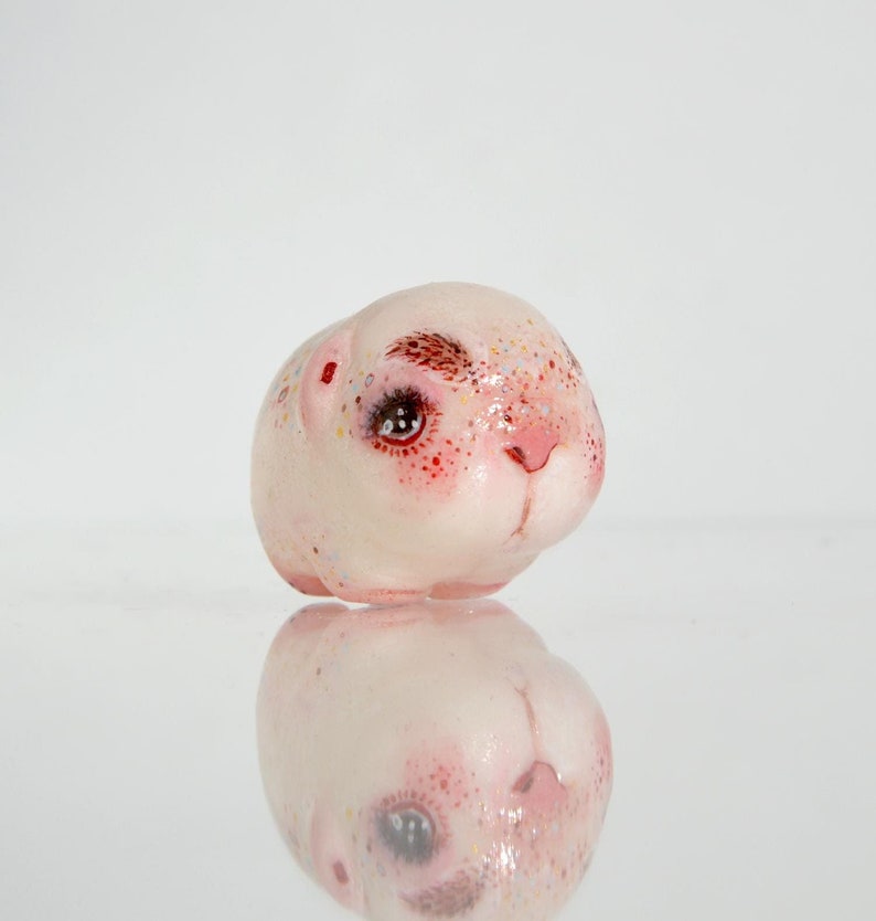 Fat Little Bear With Bushy Eyebrows Desk Figurine, Fairy Tale Animals