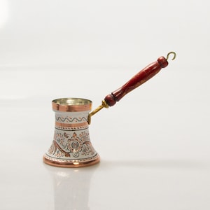 Copper Coffee Pot, Stovetop Coffee Kettle, Turkish Solid Copper, Unique Stove Top Design, Traditional and Functional Kitchen Essential