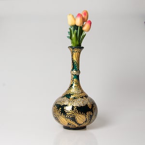 13'' Decorative Turkish Ceramic Vase, Handmade Colorful, Flower Vase, Traditional Table Top Decor, Perfect for Home and Office