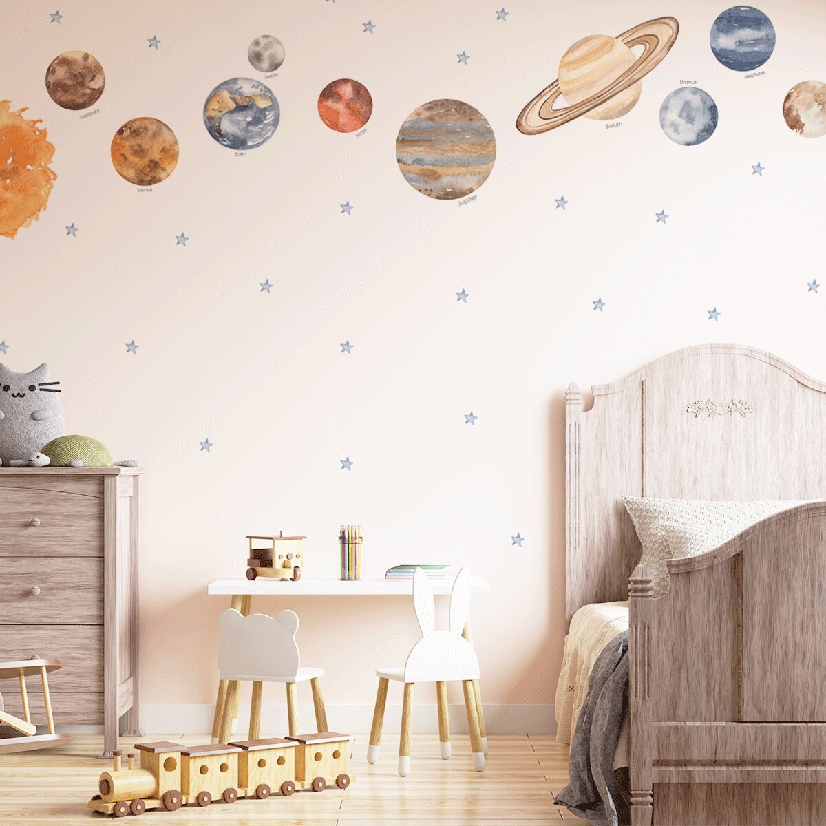 KAIRNE Sticker Mural Lumineux Espace,Sticker Mural Planètes du Système  Solaire Fluorescent,Stickers Phosphorescent Astronaute,Fluorescent Sticker  Murale Étoiles de Chambre D'enfant/Bébé Plafond Salon : : Bébé et  Puériculture