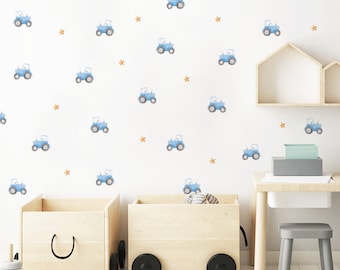 Tractor wall stickers - Blue