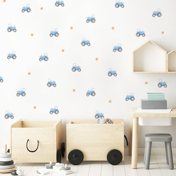 Tractor Wall Decal Etsy UK
