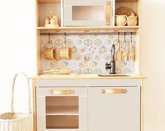 Sticker set for IKEA DUKTIG play kitchen - Fruity tiles (sand)