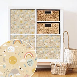 Rivestimento per mobili IKEA KALLAX - Happy Sunshine (crema)