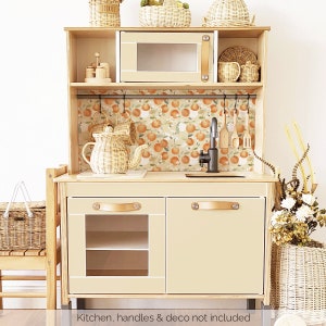 Sticker set for IKEA DUKTIG play kitchen - Oranges with bees (ivory)