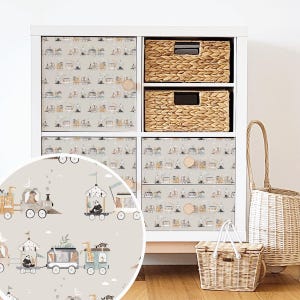 IKEA KALLAX furniture wrap - Cute animal train