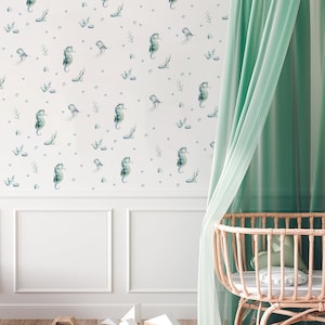 Under the sea wall stickers - Seahorse world